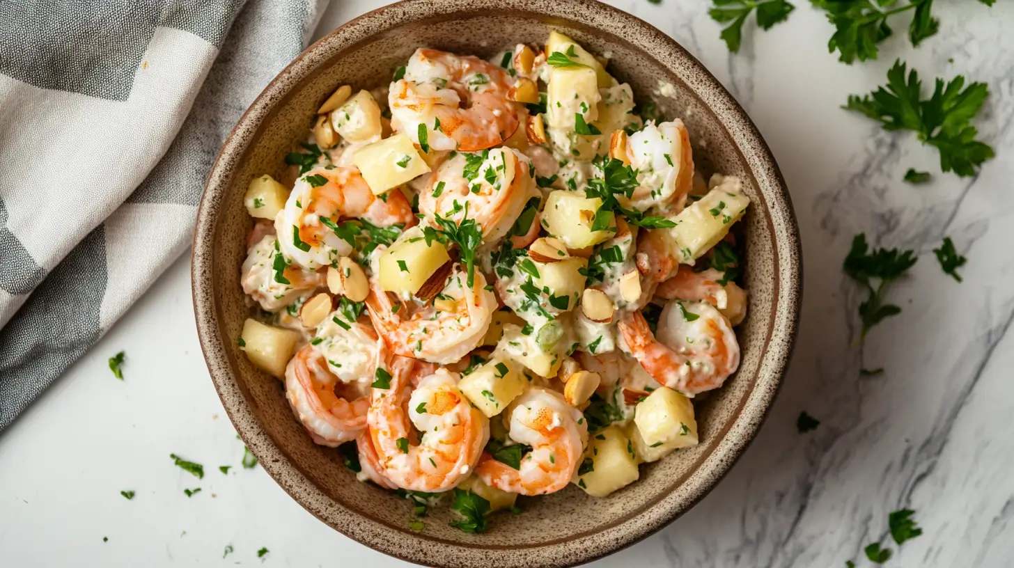 apple almond shrimp salad
